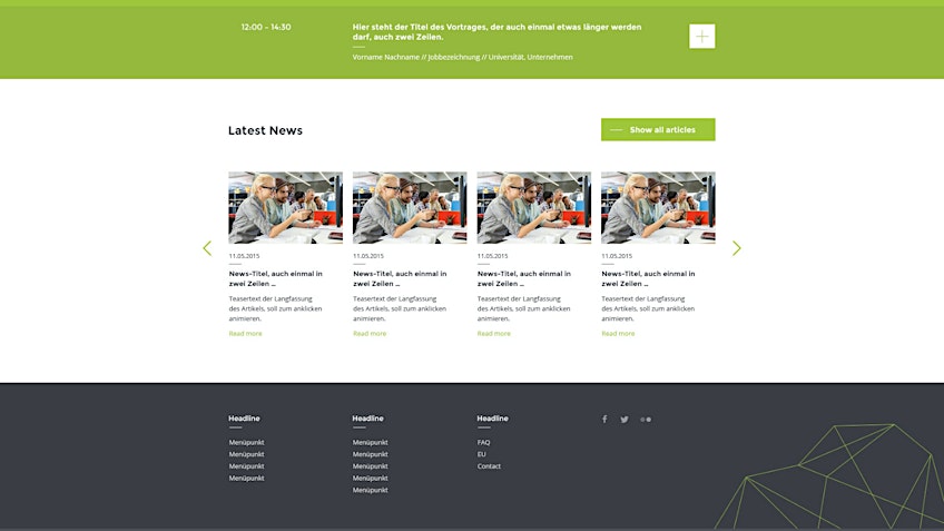 Webdesign: Komponente Latest News Webdesign: Komponente Latest News